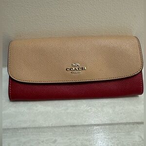 Coach Tan and Red Women's Bag